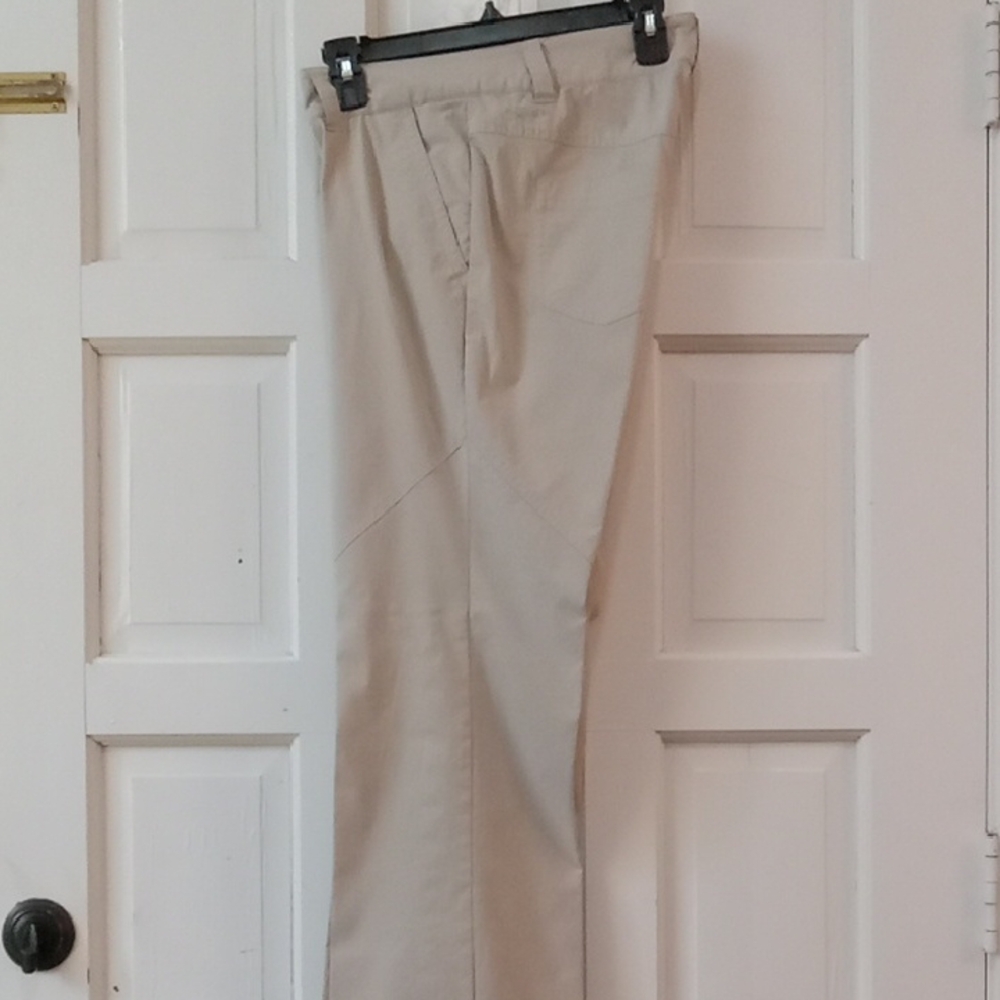 Columbia Women's Khaki Flare Leg Lightweight Slacks